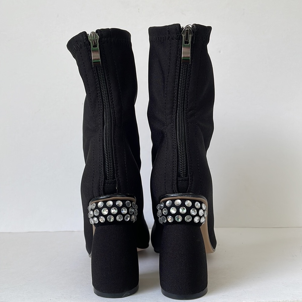 Azalea Wang Studded Heel Sock Bootie 7.5 - image 6